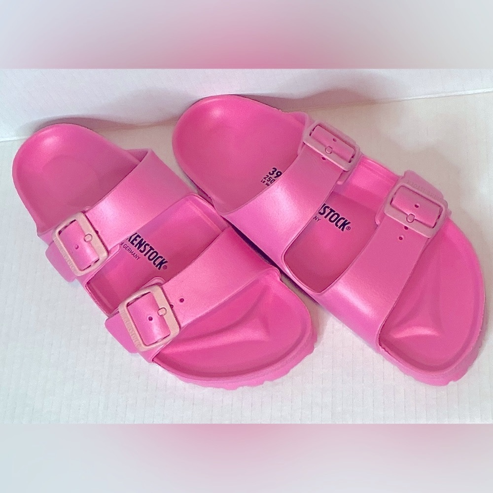 Birkenstock Women's Bright Pink Sandals size 39 us 8 - Picture 10 of 11